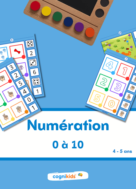 Fichier Numération 0-10 | 15 Fiches d'Activités pour CogniTab